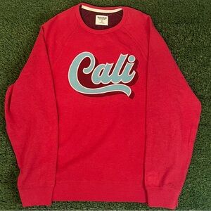 Homefield Apparel Cali/ California Red Crewneck Pullover Sweatshirt Men’s XL